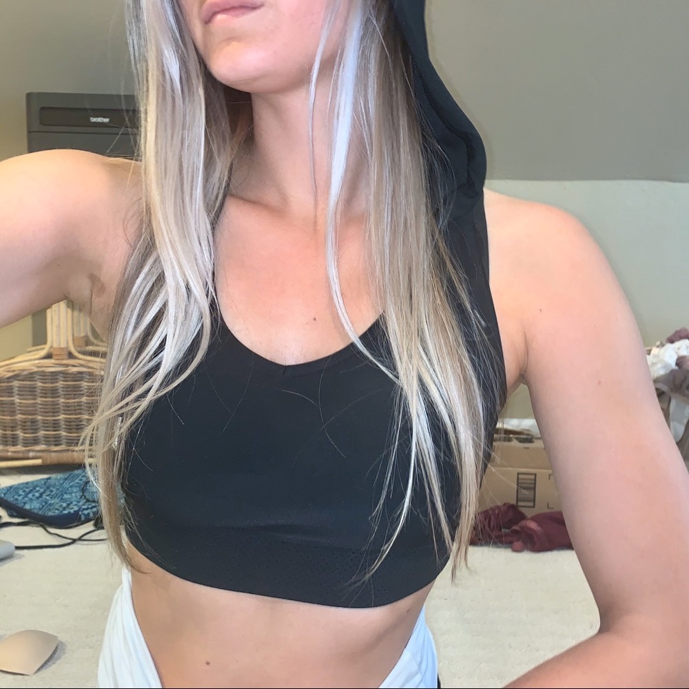 Hooded sports bra